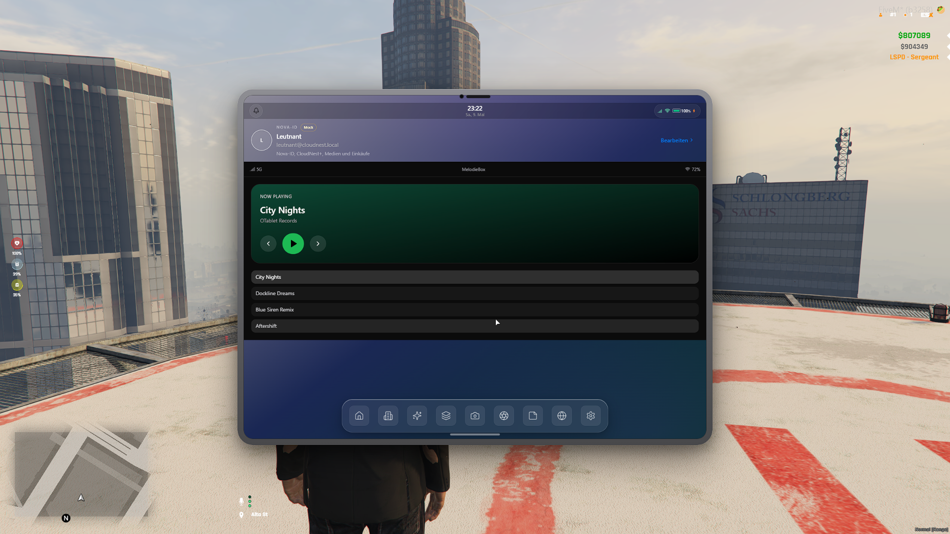 Tablet UI — weiterer Kontext
